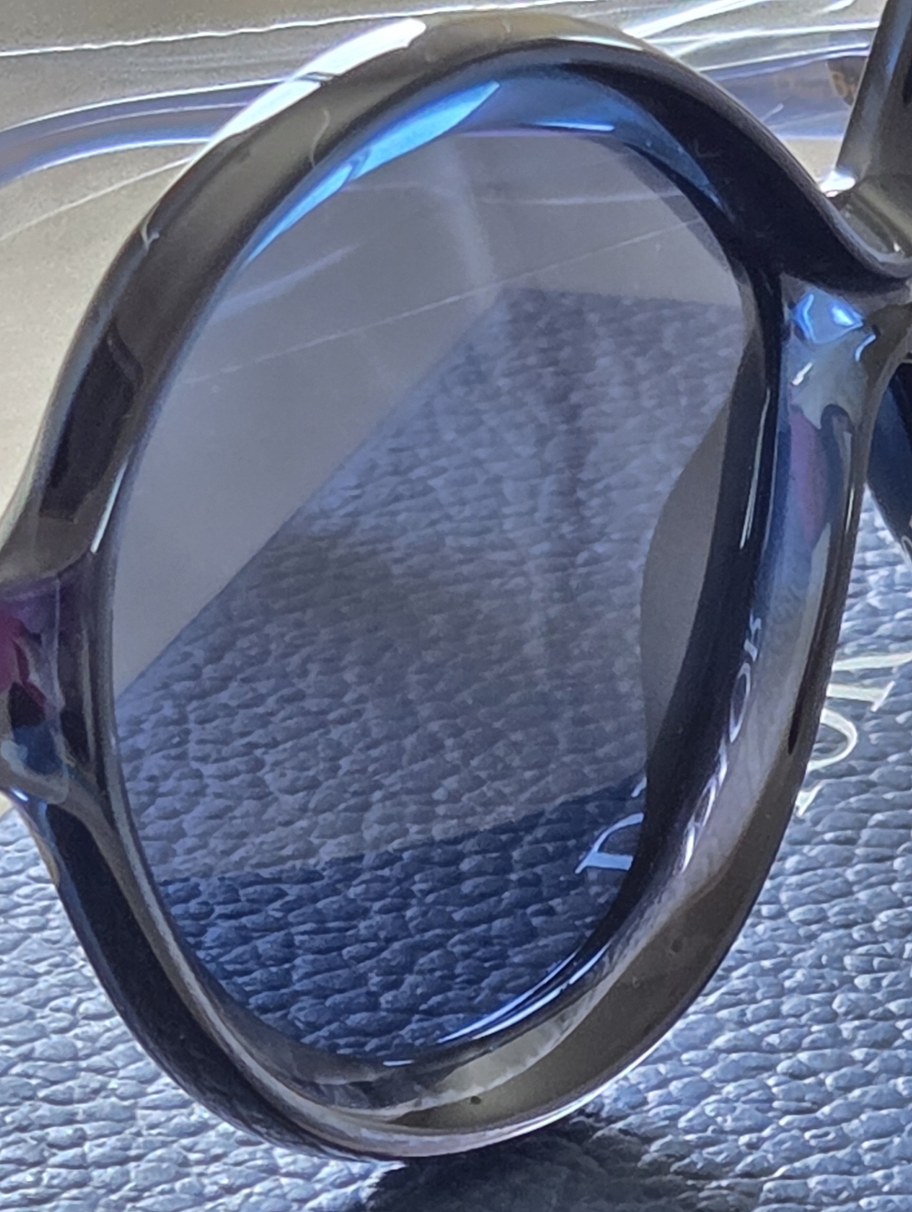 Authentic Brand New CHRISTIAN DIOR Women Blue Round Sunglasses - Picture 5 of 10